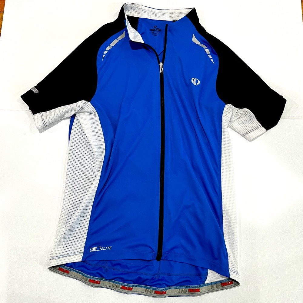 Pearl Izumi Elite Full Zip summer short sleeve Elite Cycling shirt size L